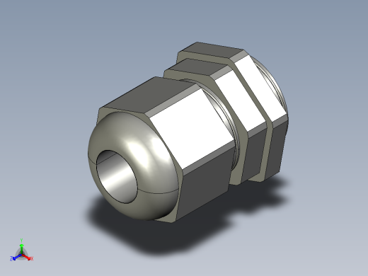 电缆密封套  PG13.5黑正等轴测缩略图