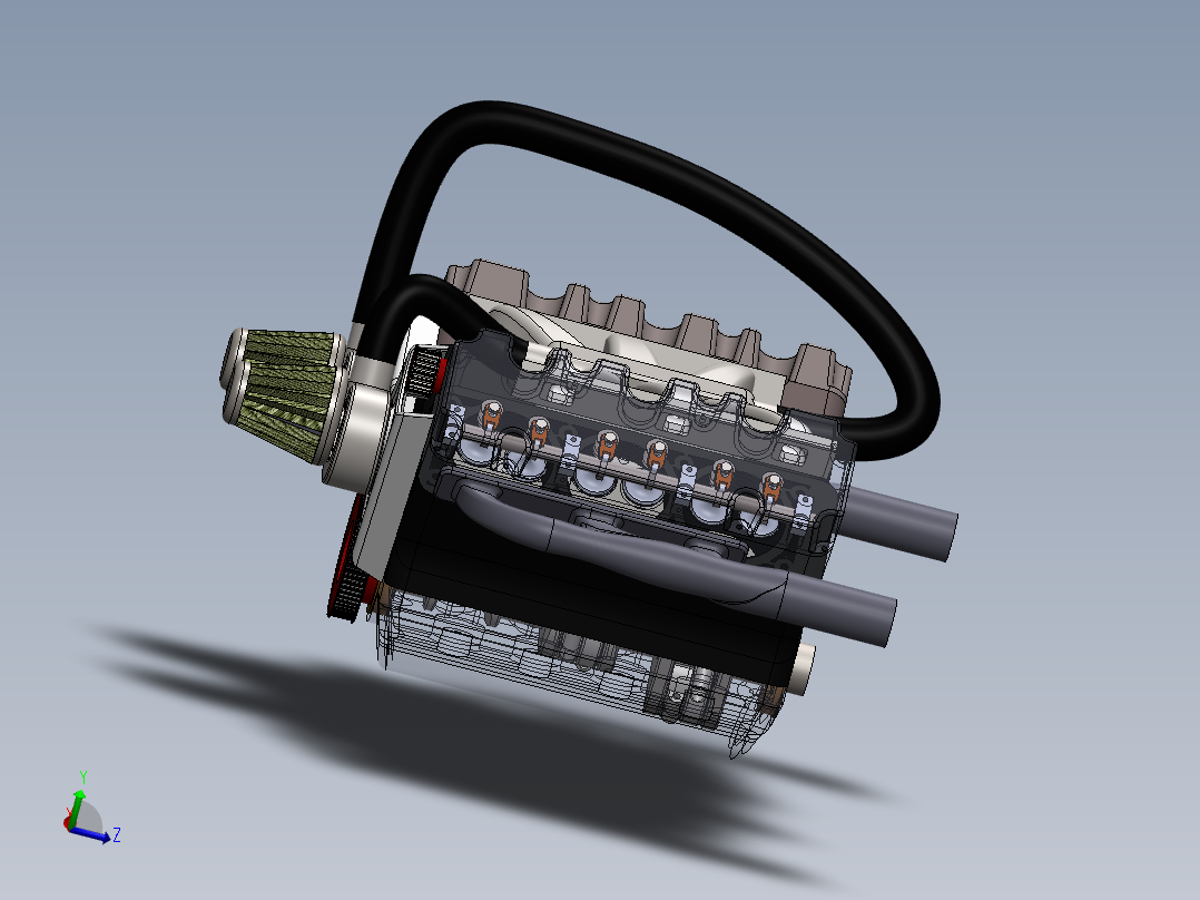 涡轮增压 V6 发动机
