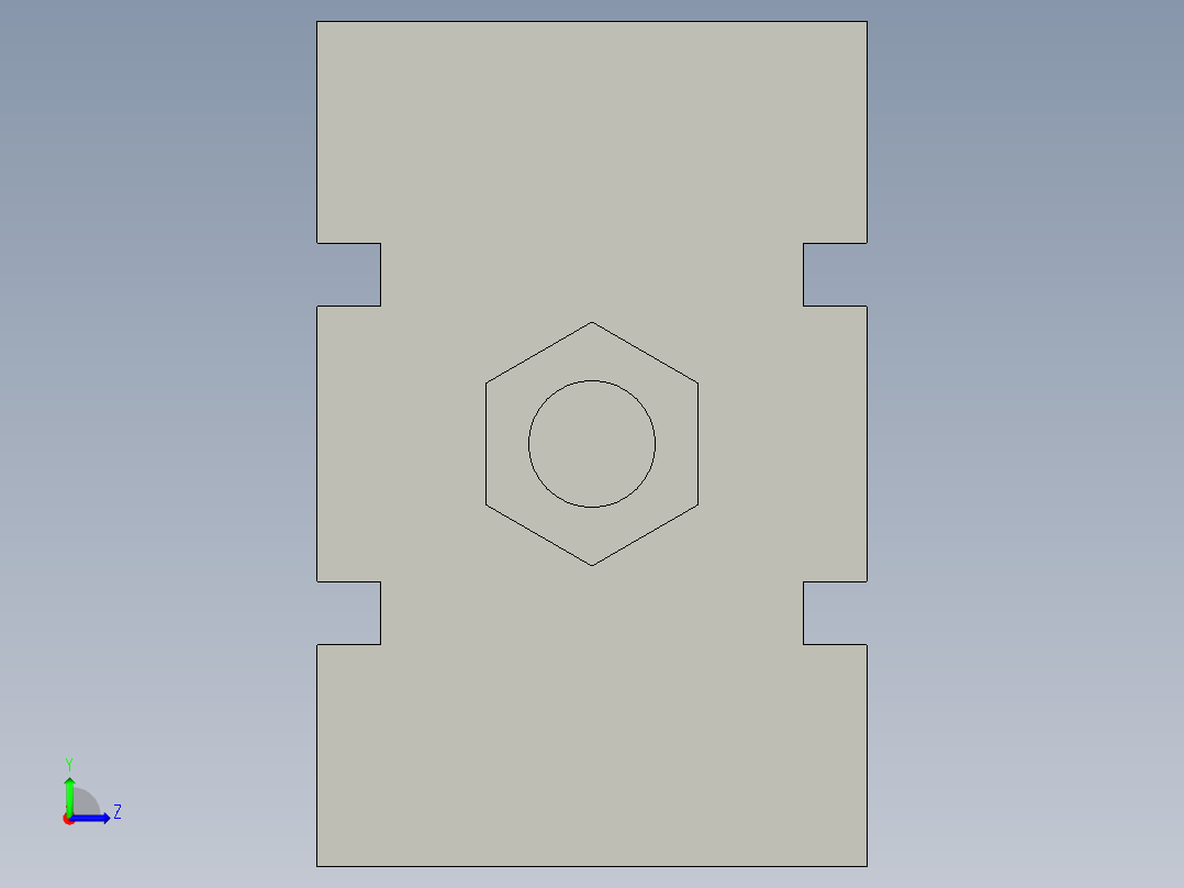 气缸CDU20-20D左视图