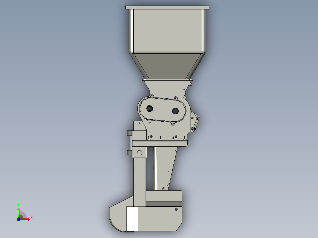 250圆盘拍门式排种器总装前视图