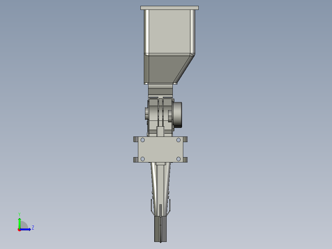 250圆盘拍门式排种器总装左视图