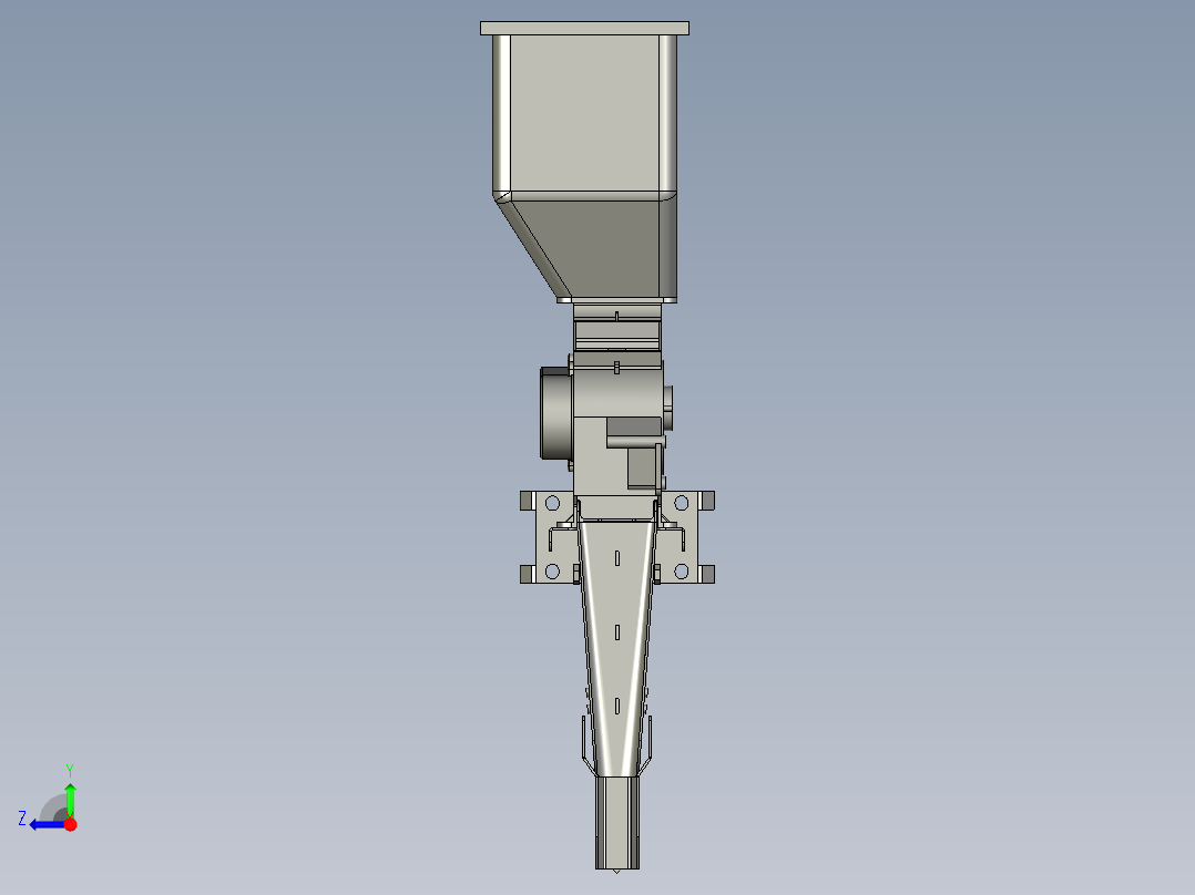 250圆盘拍门式排种器总装右视图