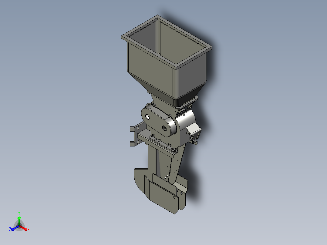 250圆盘拍门式排种器总装正等轴测图