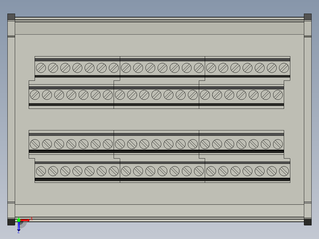 CR01-共用配件-配线模块UB-10-IO22CUB-10-IO22C俯视图