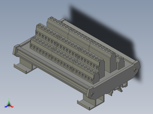 CR01-共用配件-配线模块UB-10-IO22CUB-10-IO22C正等轴测缩略图