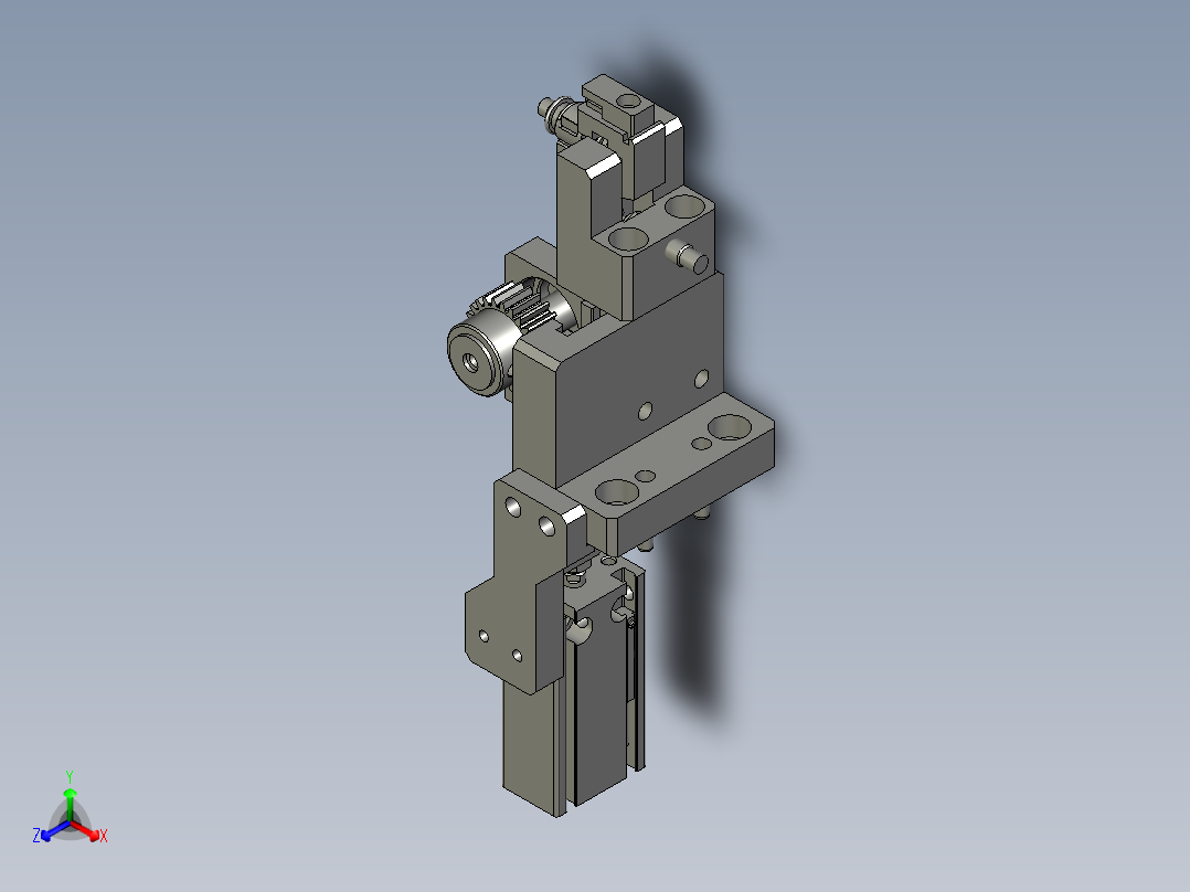 CXDQ02-06-03-00馒头块翻转组件主视图