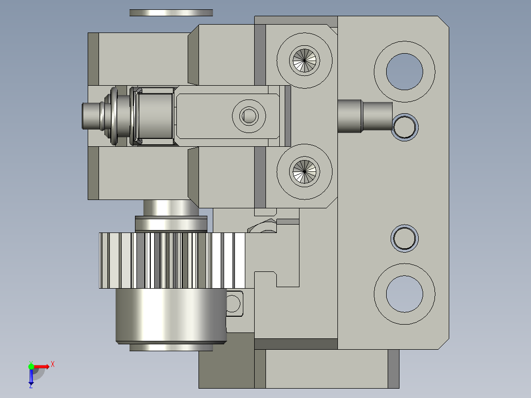 CXDQ02-06-03-00馒头块翻转组件俯视图