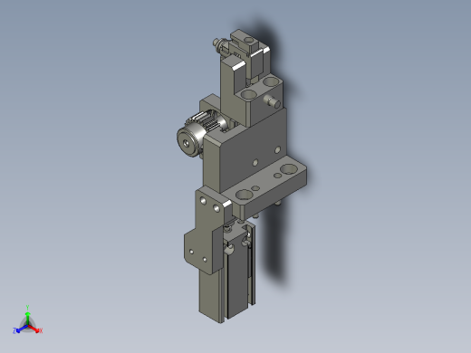 CXDQ02-06-03-00馒头块翻转组件正等轴测缩略图