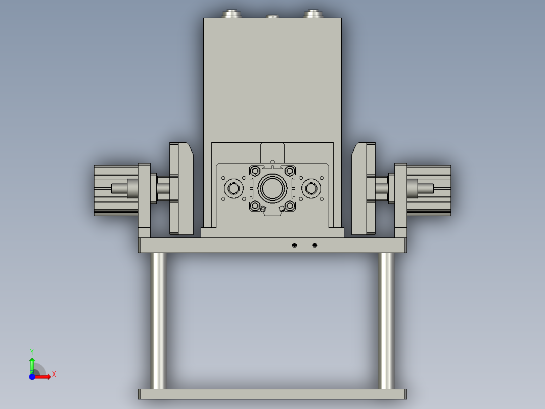 电池定位平台前视图