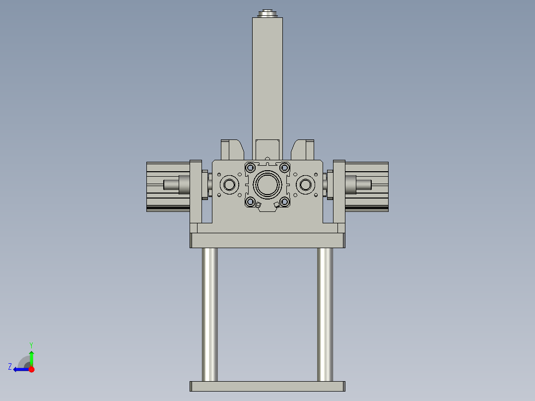 电池定位平台右视图