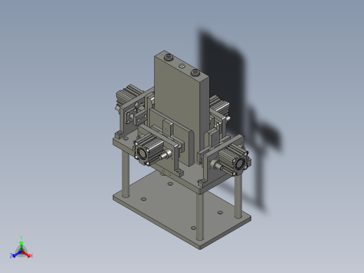 电池定位平台正等轴测缩略图