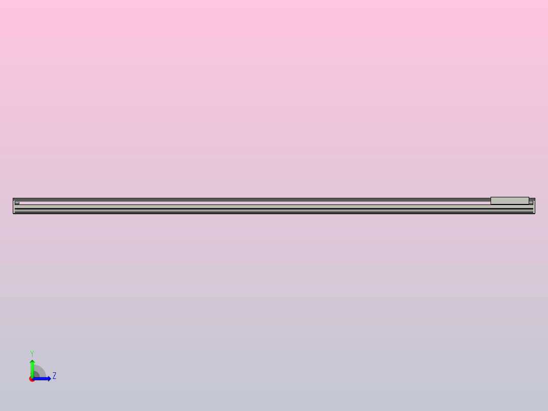 直驱直线电机轴TPA-LNP-200D-P22-L2940-C-1-3-C-10-N3(磁栅尺)左视图