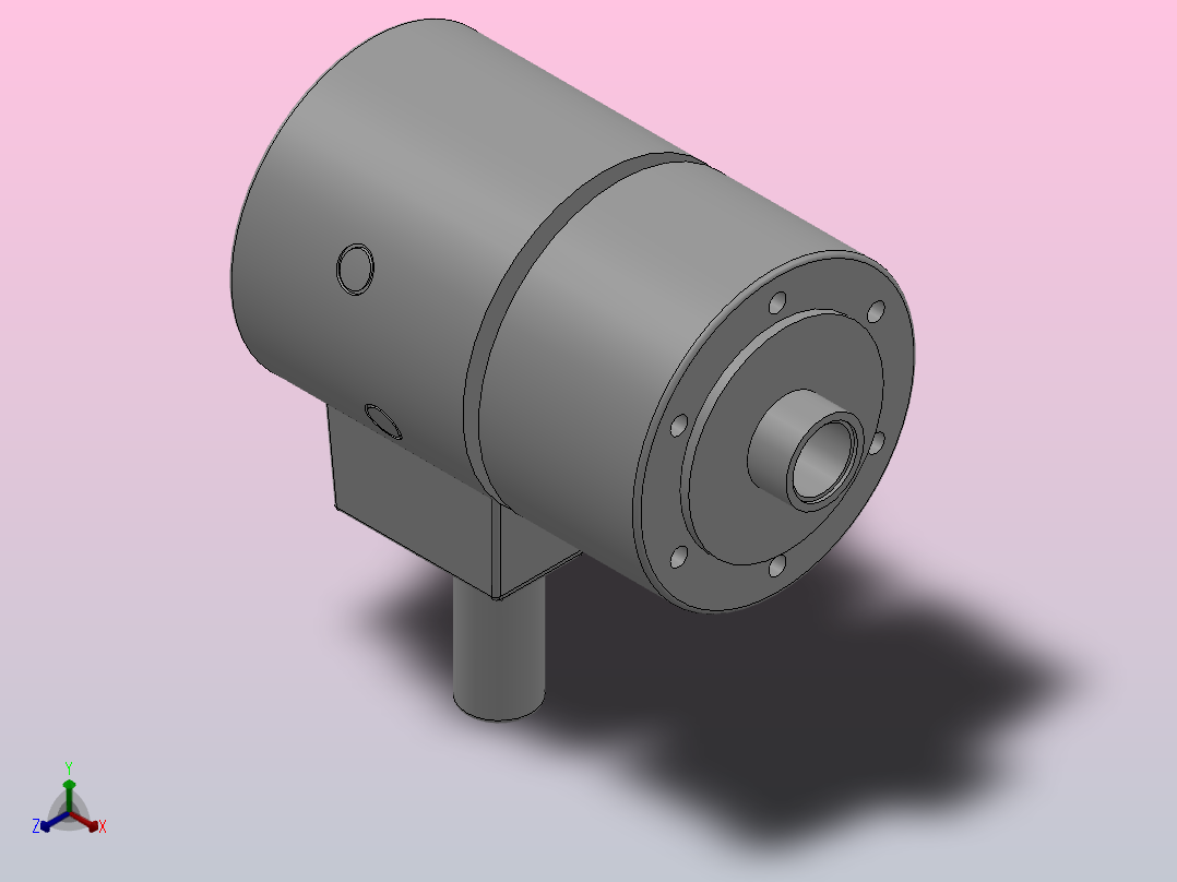 P23系列通孔回转油缸[95]主视图