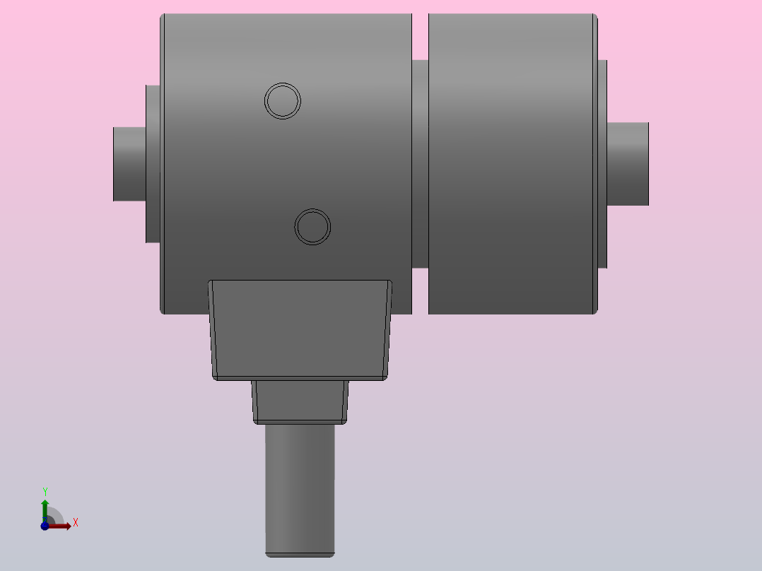 P23系列通孔回转油缸[95]前视图