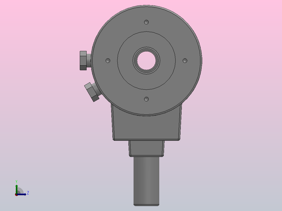 P23系列通孔回转油缸[95]左视图