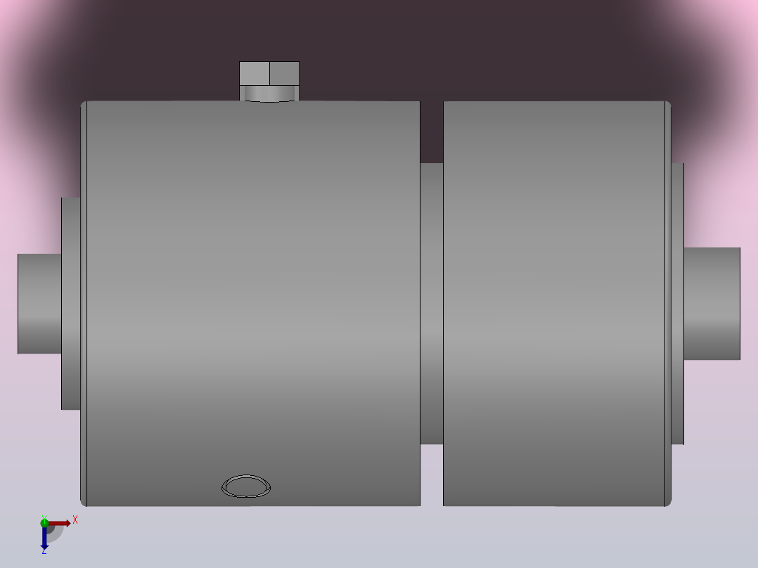 P23系列通孔回转油缸[95]俯视图