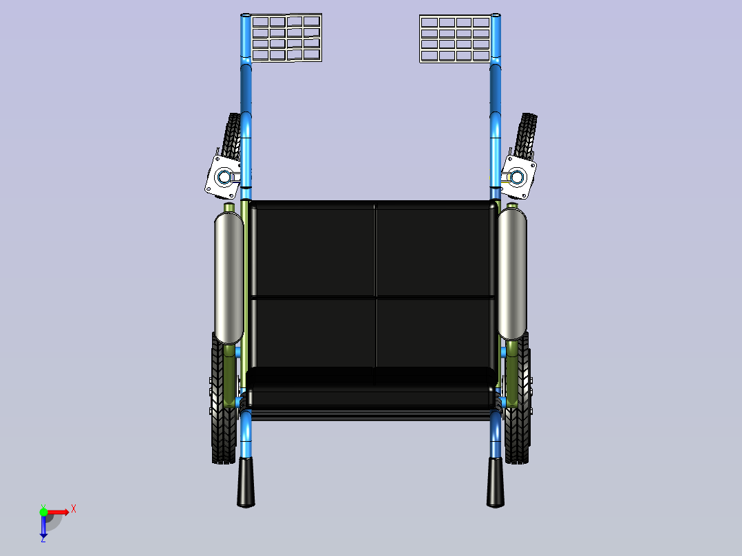 轮椅3D图俯视图