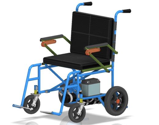 轮椅3D图缩略图