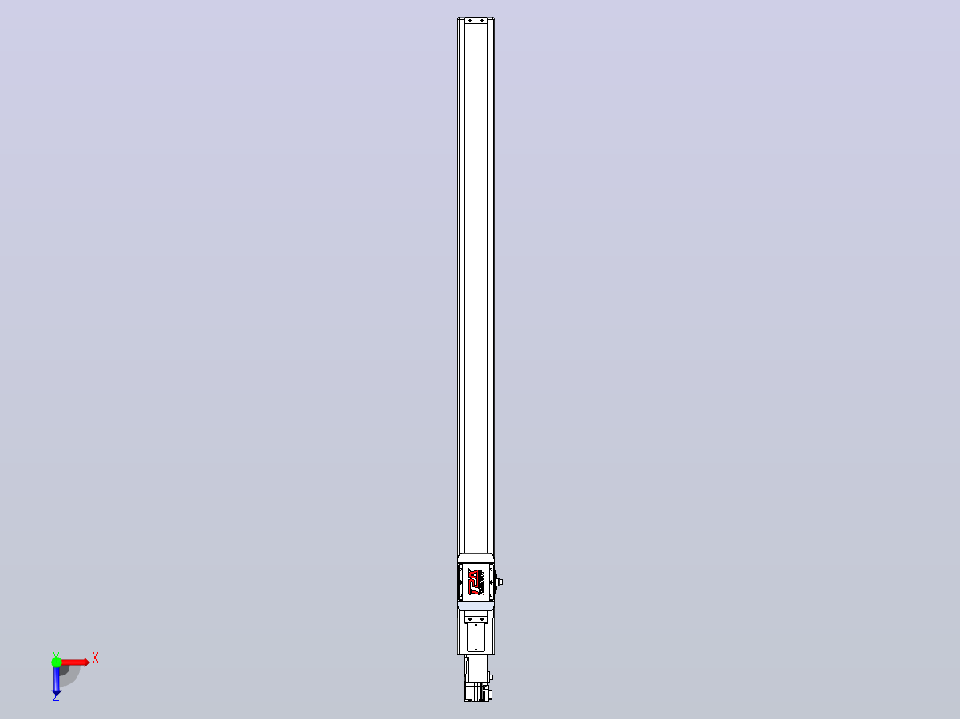 滚珠丝杠直线轴带导轨全封闭TPA-HCR-65S-1610C-L900-M-C-P10-N3俯视图