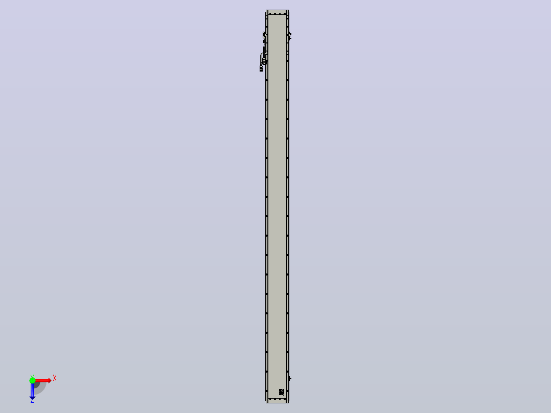 直驱直线电机轴TPA-LNP2-140-20C4-1-L2100-3-C-05-N3俯视图