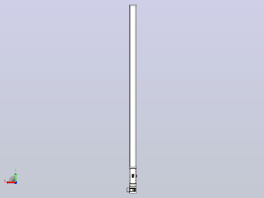 伺服电机集成皮带传动直线执行器TPA-OCB-140-256-L3150-LU-P75-N3后视图