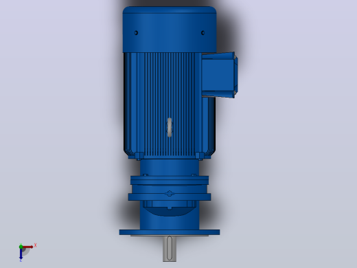 RXF107法兰轴伸式安装斜齿轮减速机RX107-Y30-4P-200L-M1-0°-Φ450俯视缩略图