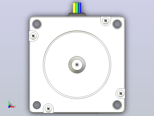 步进电机Nema 23 57BYGH201前视缩略图