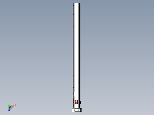 皮带直线轴半封闭可选导轨TPA-HNB-120D-110-L1500-LU-Y-P40-N3俯视缩略图