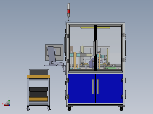 某生产工位3D模型后视缩略图
