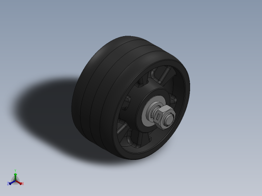 脚轮Colson-6_04208_539 MTG1正等轴测缩略图