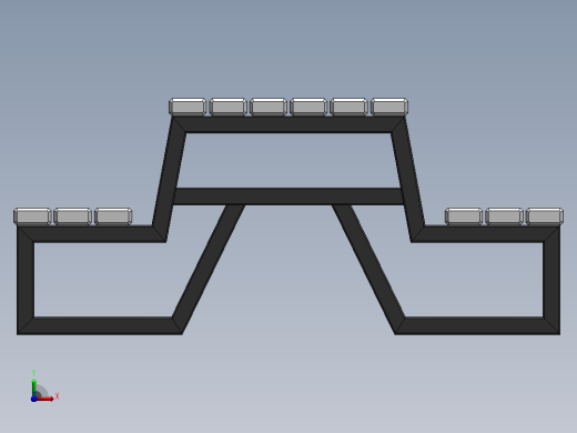 长凳桌子1910mm毫米-815毫米-1800毫米前视缩略图