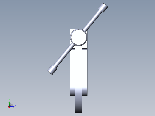 C型夹零件的建模与装配左视缩略图