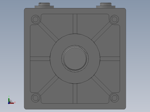 XQGAZN系列 普通型气液阻尼缸[XQGAZN-80×100]前视缩略图
