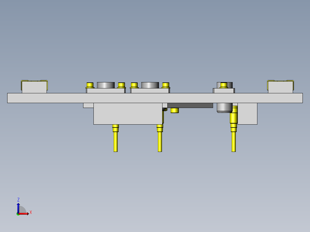 多位置设置前视图