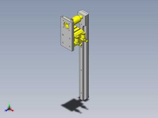 圆柱工件用夹头正等轴测缩略图