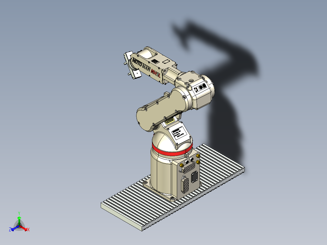 motoman-robot-model-mh5l SW STP正等轴测图
