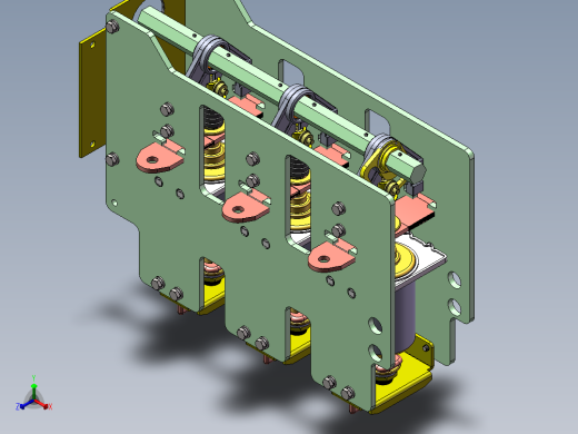 10kV充气柜用断路器(无机构) 机械设备 3D模型图纸 设计素材