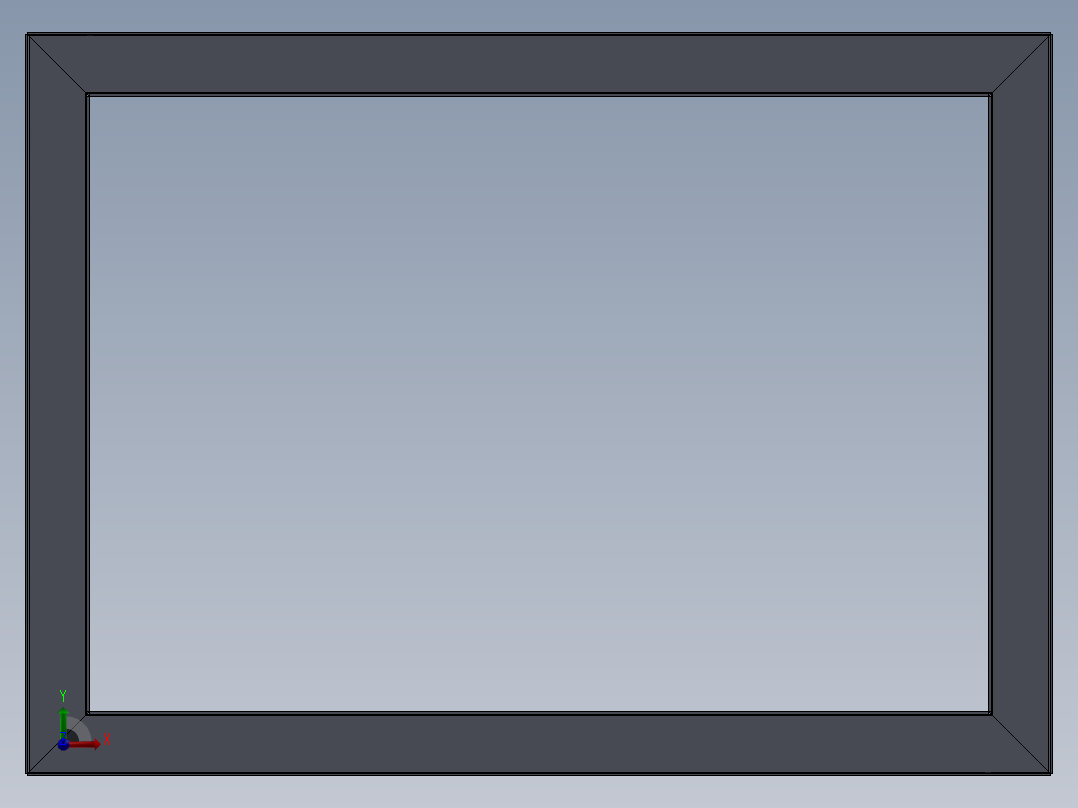 电力变压器控制柜3D模型前视图