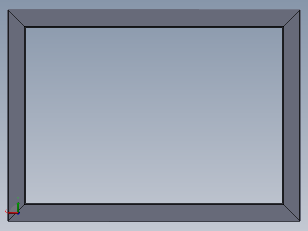 电力变压器控制柜3D模型后视图