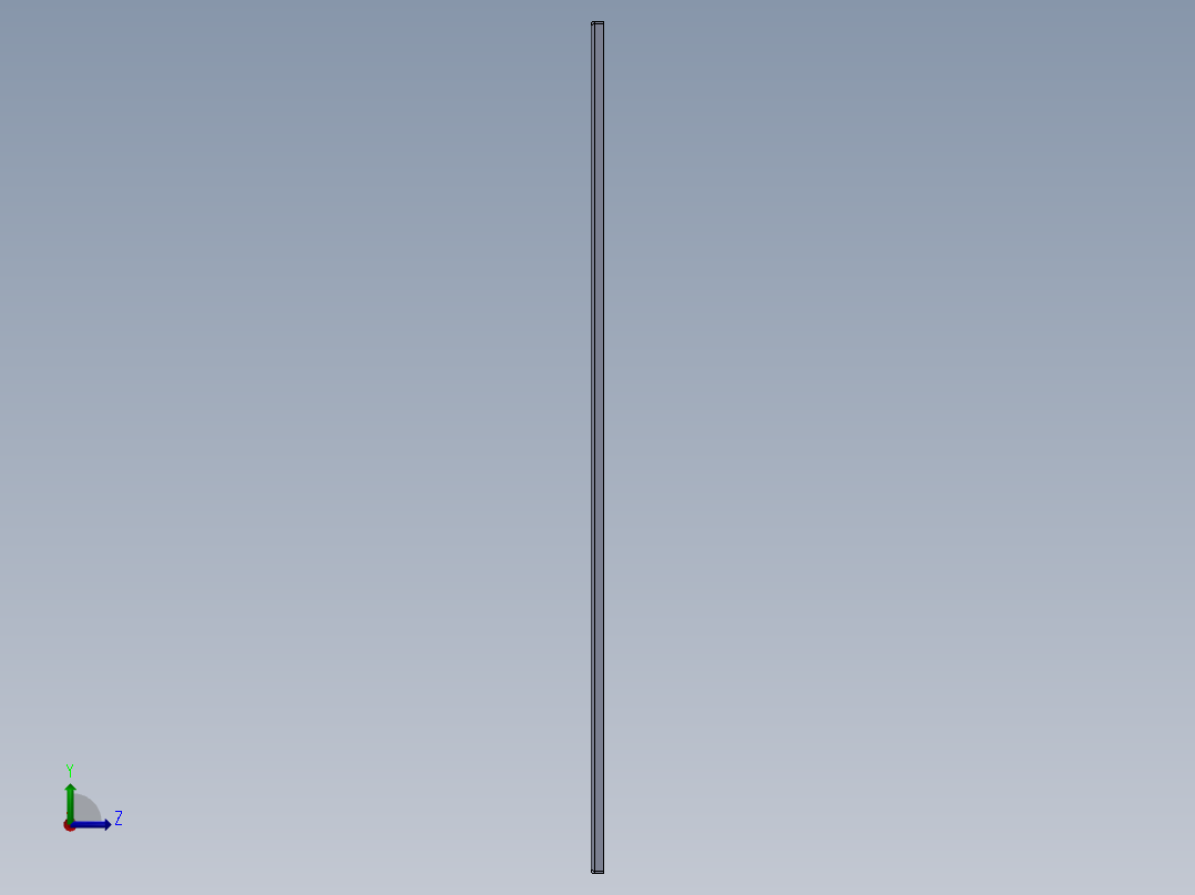 电力变压器控制柜3D模型左视图