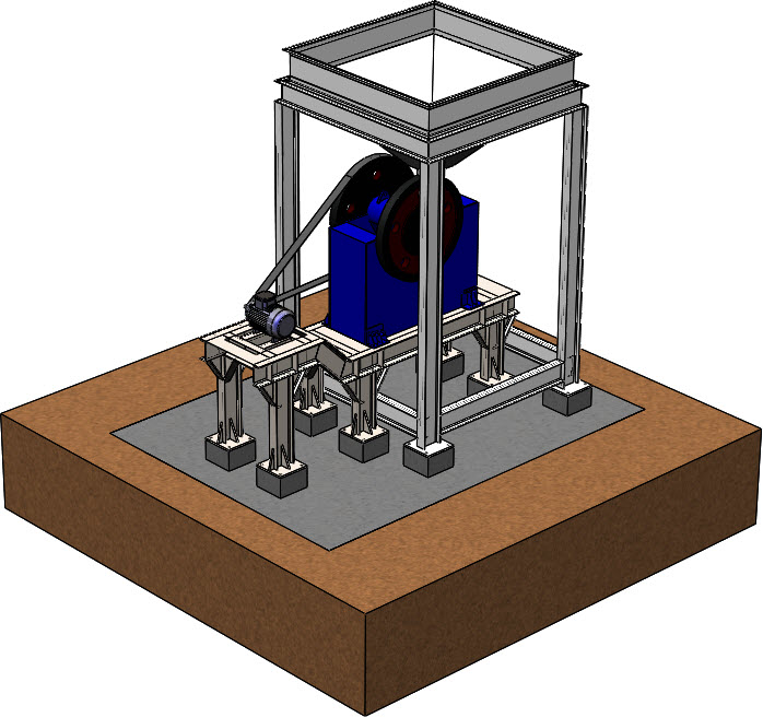 颚式破碎机粉碎机SW2014含所有特征