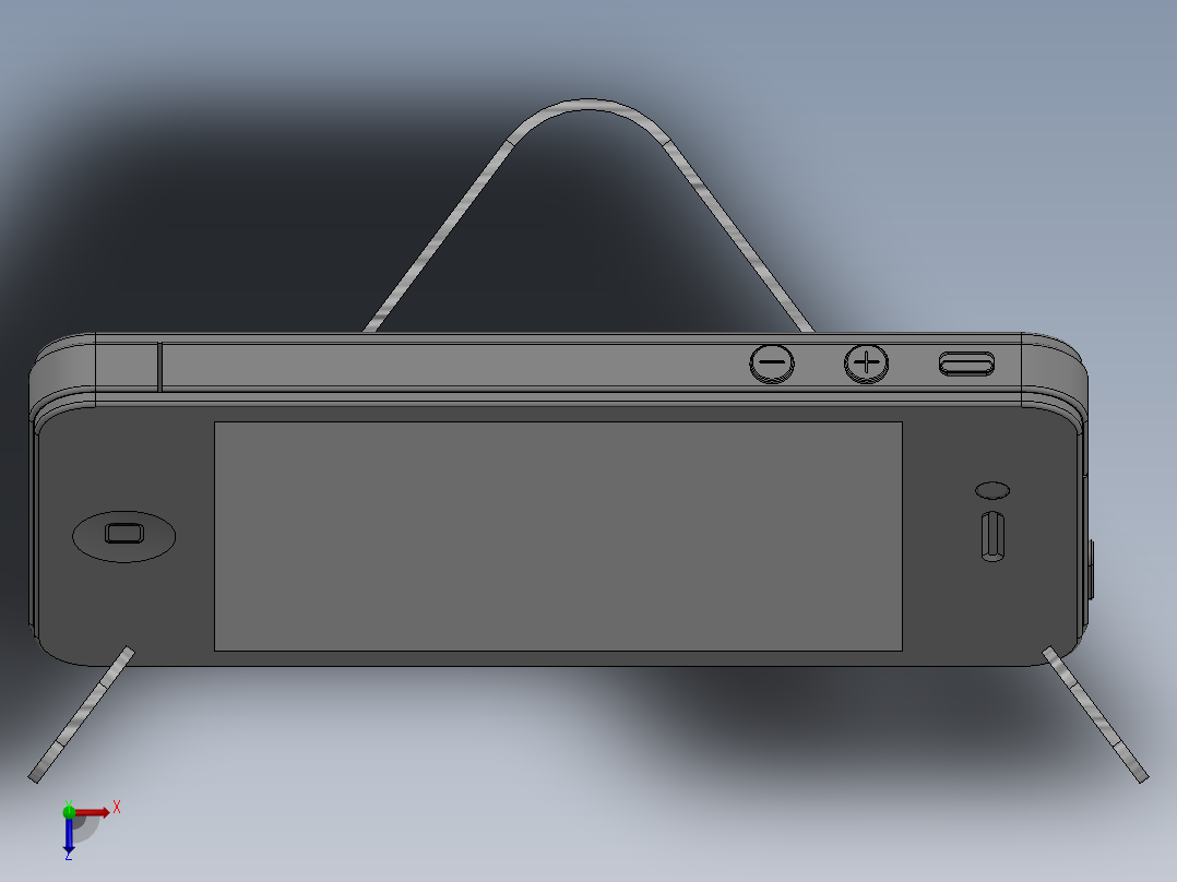 手机支架俯视图