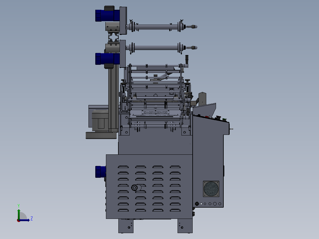 WD350G模切机(套孔)左视图