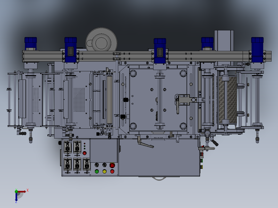 WD350G模切机(套孔)俯视图