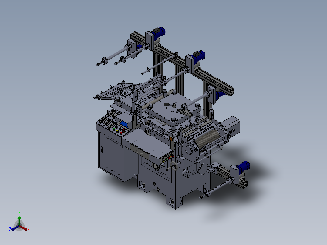 WD350G模切机(套孔)正等轴测图