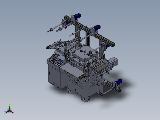 WD350G模切机(套孔)正等轴测缩略图
