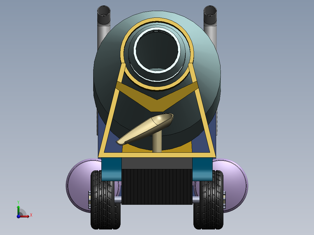 白士莹-水泥搅拌车前视图