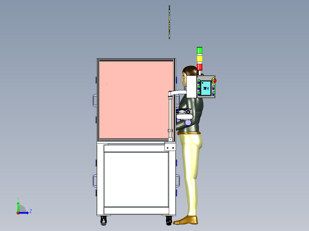 A3_全自动手机外壳打磨抛光机左视图