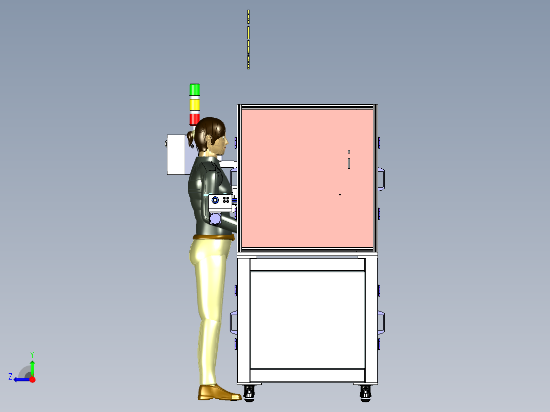A3_全自动手机外壳打磨抛光机右视图