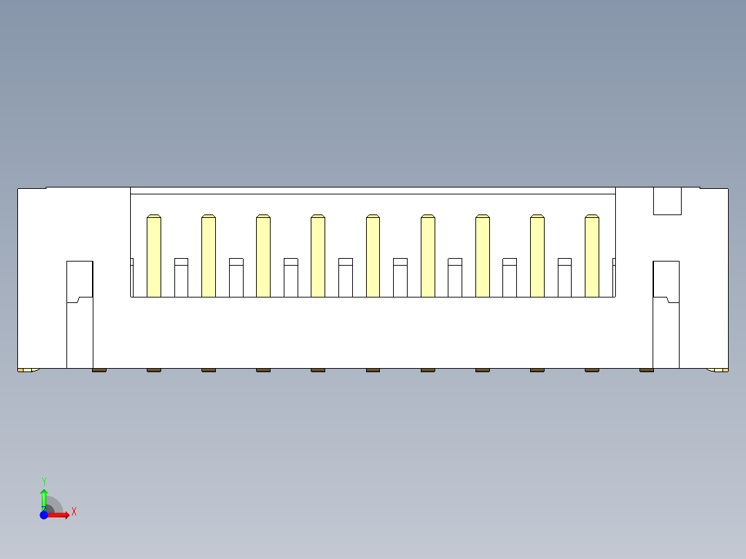 JST-B11B-PH-SM4-TB前视图